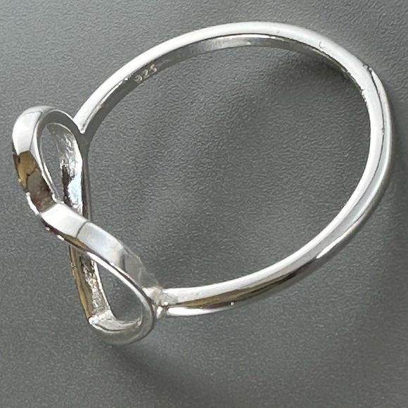 Sterling Silver Open Heart Ring - Minimalist Love Jewelry - Picture 14 of 14